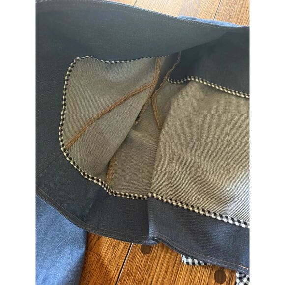 Rightful Owner Handmade Denim Bow Bolero Large L - Picture 3 of 6